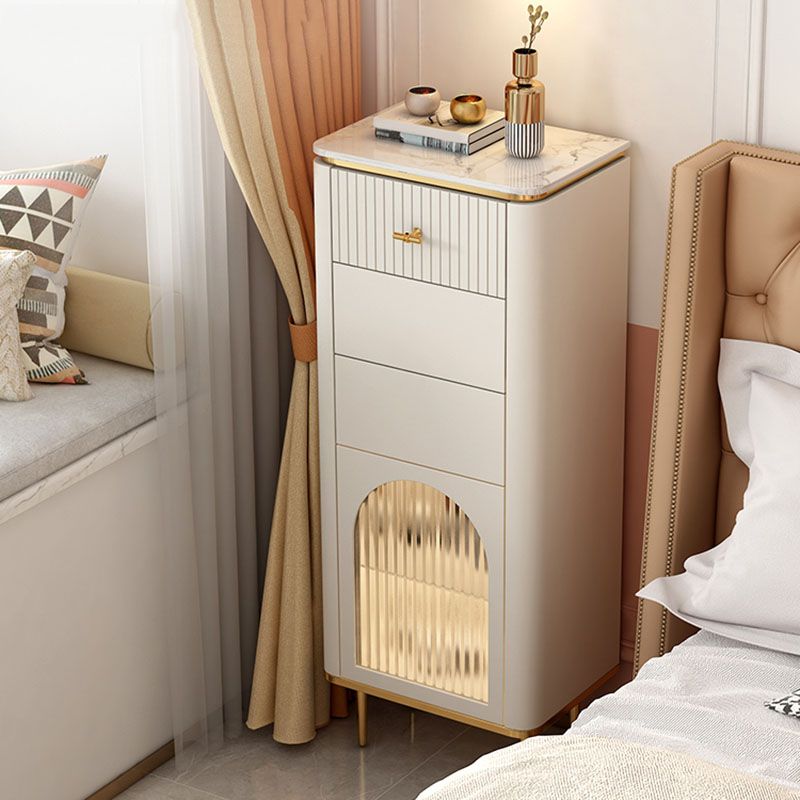 Eigentijdse opbergkast dressoir stenen top opbergkist 11.81-inch w