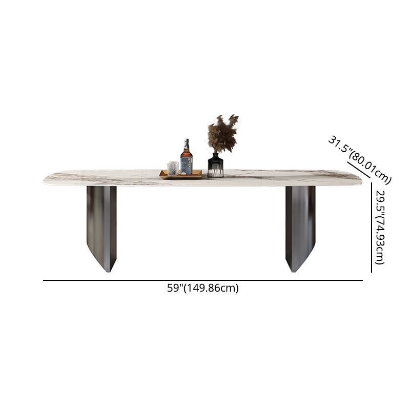 Minimalist Style Dining Table Set with Rectangle Shape Table and Upholstery Chairs Clearhalo 'Dining Room Sets' 'Dining Tables & Seating' 'dining_room_set' 'furn' 'furn_dining_room_set' 'Furniture' 'furniture_dining_room_set' 'Kitchen & Dining Furniture' 'kitchen&dining_furn' 'kitchen' 1200x1200_60118950-7984-4e72-a718-306b9dbeeb0d