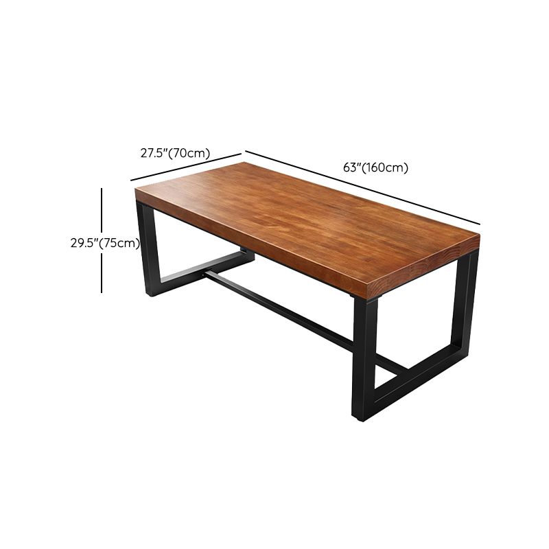 Rectangular Office Desk Modern 29.53-inch Tall Solid Wood Writing Desk Clearhalo 'furn' 'furn_office_desk' 'Furniture' 'Office Desks' 'Office Furniture' 'office_desk' 1200x1200_6013ae04-51eb-41f8-a82e-4782f00b8cef