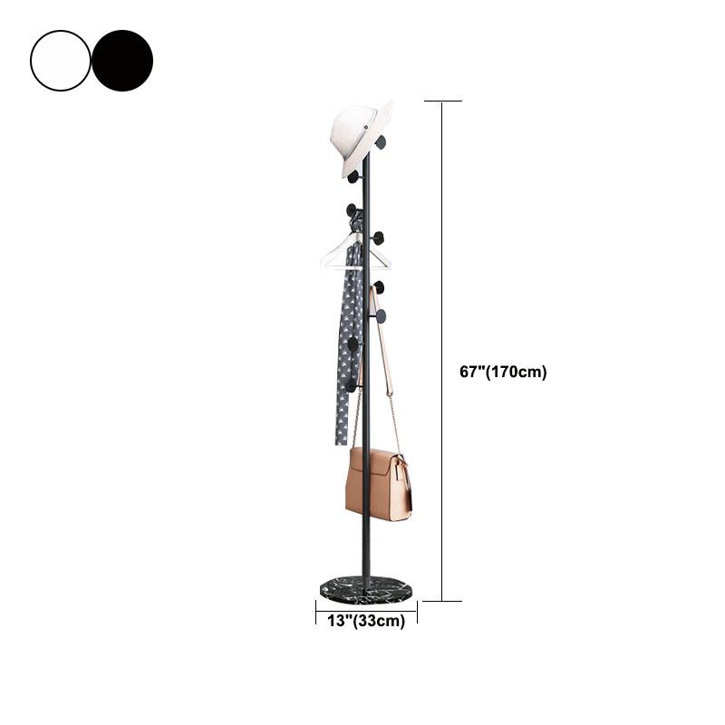 Modern Entryway Metal Free Standing No Distressed 8 Hooks Coat Rack Clearhalo 'Entry & Mudroom Furniture' 'furn' 'furn_hall_tree_coat_racks' 'Furniture' 'Hall Trees & Coat Racks' 'hall_tree_coat_racks' 1200x1200_6013b9f4-b5bd-44c3-b065-bd8a333225cc