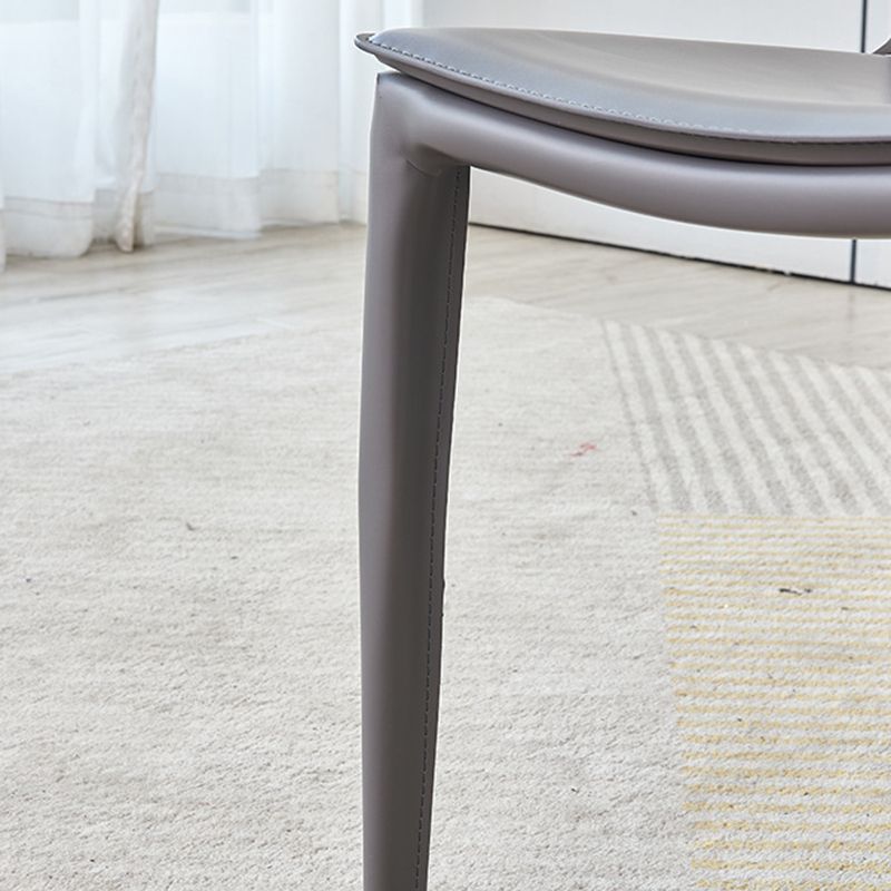 Silla de comedor de comedor de metal de estilo moderno para uso en el hogar