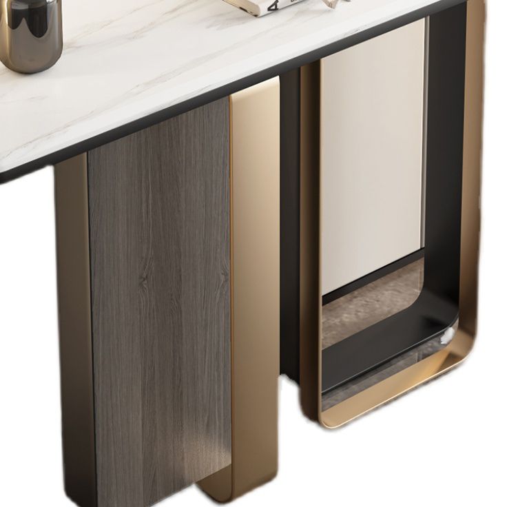 Table de acento blanco glamoroso mesa de sofá resistente a la mesa resistente a los rasguños para el salón