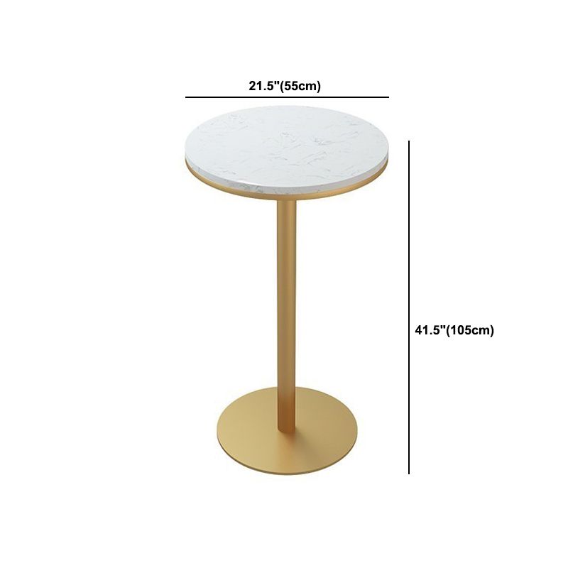 Glam 1/2/5 Pieces Round Bar Table Set Fixed Table Counter Set for Dining Room Clearhalo 'Bar Furniture' 'furn' 'furn_home_bar_bar_sets' 'Furniture' 'Home Bars & Bar Sets' 'home_bar_bar_sets' 'Kitchen & Dining Furniture' 1200x1200_6018c609-9ca2-4c7f-b0a6-443fae549363