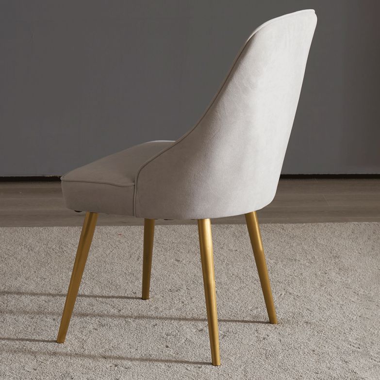 Contemporary Style Metal Dining Chairs Parsons Armless Chairs for Kitchen Clearhalo ' kitchen&dining_furn' 'Dining Chairs' 'Dining Tables & Seating' 'dining_chair' 'furn' 'furn_dining_chair' 'Furniture' 'furniture_dining_chair' 'Kitchen & Dining Furniture' 'kitchen' 1200x1200_6018f18f-3d1f-41c3-8c6c-563f8bd131e6