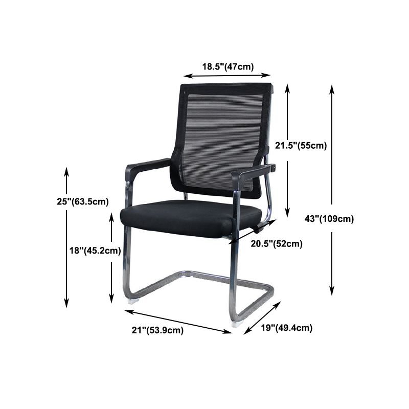 Modern Fixed Arms Office Chair Breathable AirGrid No Wheels Desk Chair Clearhalo 'furn' 'furn_office_chair' 'Furniture' 'Office Chairs' 'Office Furniture' 'office_chair' 1200x1200_601a4cc8-baca-48c2-b33a-0626bdfcad61