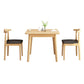 Square 4 Legs Industrial Dining Table Wood Color Fixed Table with Rubberwood Solid Wood Clearhalo ' dining_table' 'Dining Tables & Seating' 'Dining Tables' 'furn' 'furn_dining_table' 'Furniture' 'furniture_dining_table' 'Kitchen & Dining Furniture' 'kitchen&dining_furn' 'kitchen' 'kitchen_dining_table' 1200x1200_601b16b7-da57-4211-be8d-2aa17413c2b2