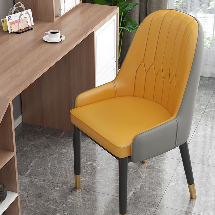 Metal Scandinavian Style Dining Chair Parsons Dining Side Chair for Restaurant Clearhalo ' kitchen&dining_furn' 'Dining Chairs' 'Dining Tables & Seating' 'dining_chair' 'furn' 'furn_dining_chair' 'Furniture' 'furniture_dining_chair' 'Kitchen & Dining Furniture' 'kitchen' 1200x1200_601da6da-193c-433a-a147-b979a717fc32