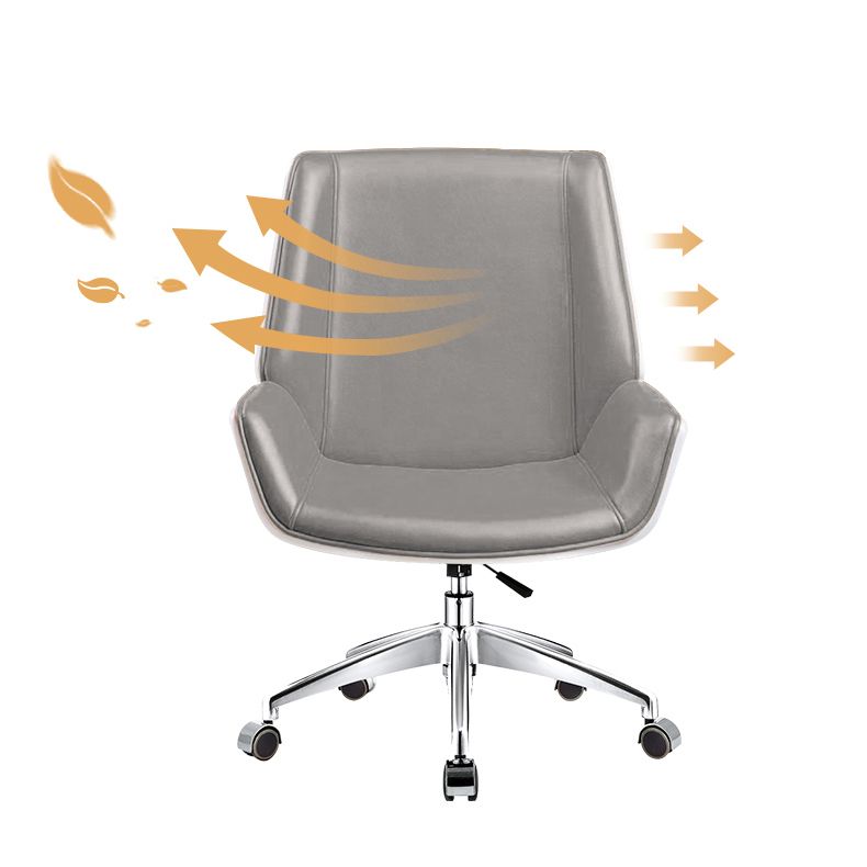 Mid Back Conference Chair Faux Leather Armless Chair for Home Office Clearhalo 'furn' 'furn_office_chair' 'Furniture' 'furniture_office_chair' 'Office Chairs' 'Office Furniture' 'office_chair' 1200x1200_6026ba2e-5297-4e57-9f8d-d92c1f66ce16