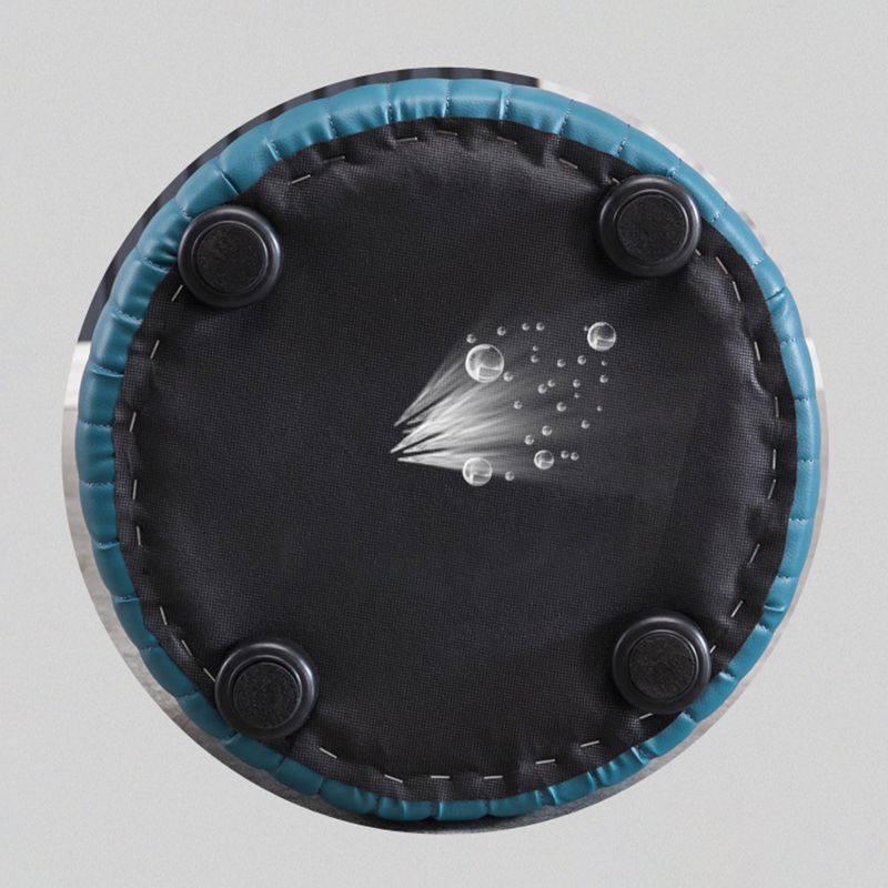 Modern Round Ottoman Solid Color Leather Water Resistant Footstool Ottoman Clearhalo 'furn' 'furn_ottomans_poufs' 'Furniture' 'Living Room Furniture' 'Ottomans & Poufs' 'ottomans_poufs' 1200x1200_6027fc6e-9824-41cc-a250-22a79dcc775b