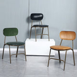 19.69 "brede industriële stijl Single Sofa Chair Fixed Back Basic Basic Four Legs Armless Chair