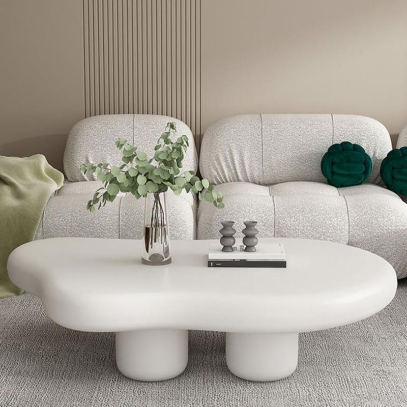 11"H Contemporary Coffee Table Wooden 2 Legs Coffee Cocktail Table Clearhalo 'Coffee & Accent Tables' 'Coffee Tables' 'coffee_tables' 'furn' 'furn_coffee_tables' 'Furniture' 'Living Room Furniture' 1200x1200_602ad74b-868f-4eef-a5f6-92a431ff794c