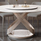 Modern Style 1/4/5/7 Pieces Furniture Round Stone Dining Set in White Clearhalo 'Dining Room Sets' 'Dining Tables & Seating' 'dining_room_set' 'furn' 'furn_dining_room_set' 'Furniture' 'Kitchen & Dining Furniture' 1200x1200_602f3642-f7a5-45bc-84a8-d9fe0ccb2d0c