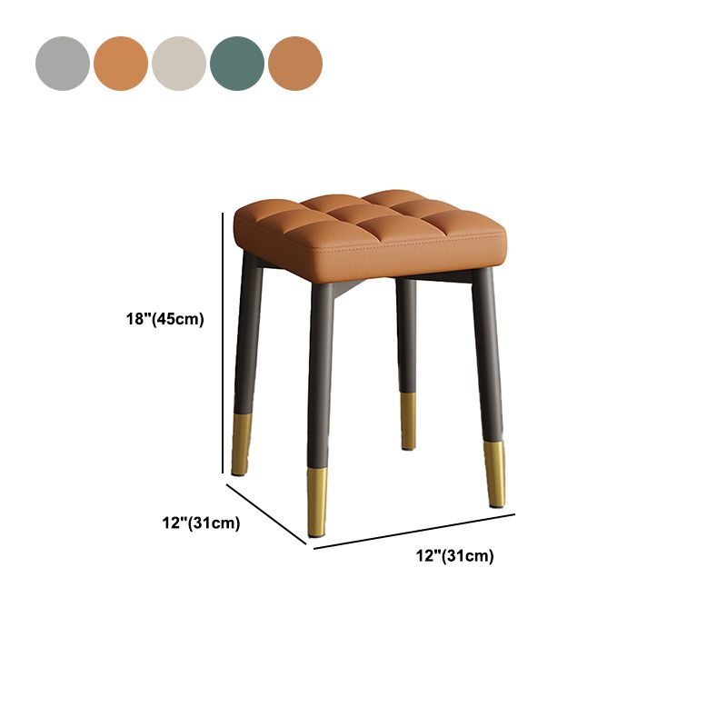 White Modern Standard Leather Solid Color Water Resistant Indoor Standard Clearhalo 'furn' 'furn_ottomans_poufs' 'Furniture' 'Living Room Furniture' 'Ottomans & Poufs' 'ottomans_poufs' 1200x1200_6031fbc8-4f96-4358-ab7c-1845eb9905f7