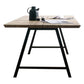 Rectangle Luxury Dining Table Double Pedestal Fixed Table with Solid Wood Clearhalo ' dining_table' 'Dining Tables & Seating' 'Dining Tables' 'furn' 'furn_dining_table' 'Furniture' 'furniture_dining_table' 'Kitchen & Dining Furniture' 'kitchen&dining_furn' 'kitchen' 'kitchen_dining_table' 1200x1200_6033344b-84ab-4190-a40a-853091371f7d