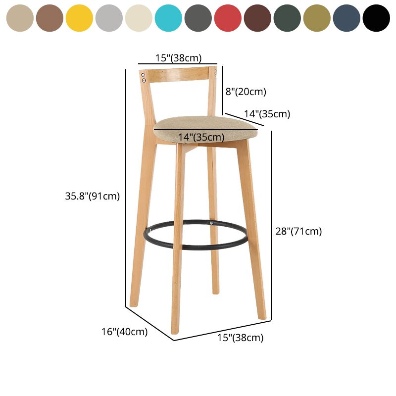 Contemporary Wood Kitchen Dining Room Armless Stool Low Back Bar Stool Clearhalo 'Bar Furniture' 'Bar Stools' 'bar_stools' 'furn' 'furn_bar_stools' 'furniture_bar_stools' 'Kitchen & Dining Furniture' 'kitchen&dining_furn' 'kitchen' 'kitchen_furn' Furniture' 1200x1200_603553aa-b7e1-45cc-b8e6-561b735bbfed