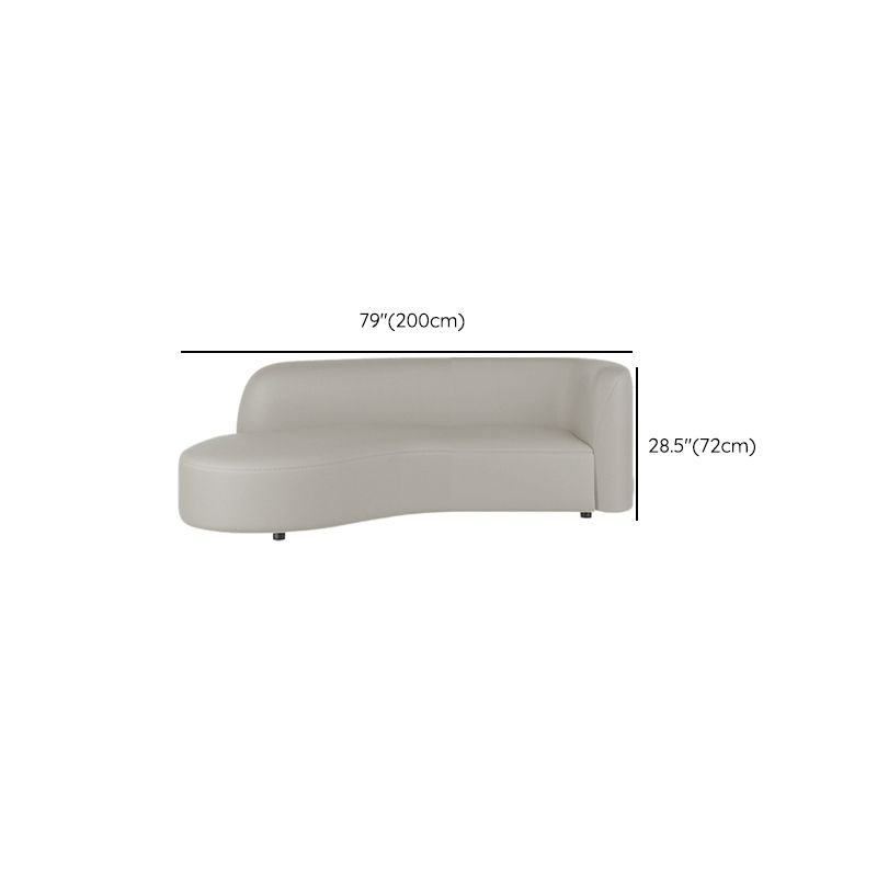 Grey Cushion Back Curved Sectional Sofa Scratch Resistant Sectionals Clearhalo 'furn' 'furn_sectionals' 'Furniture' 'Living Room Furniture' 'Sectionals' 1200x1200_6036029a-5af3-48ce-ba60-ccf41f28064d