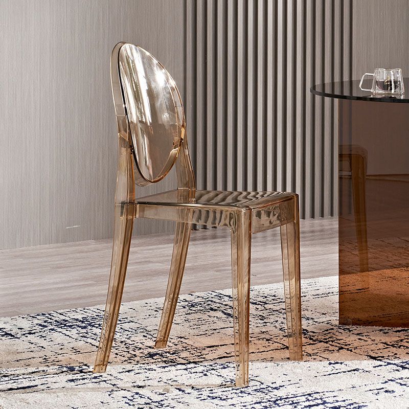 Scandinavian Open Back Side Chair for Home Plastic Dining Armless Chair Clearhalo ' kitchen&dining_furn' 'Dining Chairs' 'Dining Tables & Seating' 'dining_chair' 'furn' 'furn_dining_chair' 'Furniture' 'furniture_dining_chair' 'Kitchen & Dining Furniture' 'kitchen' 1200x1200_603660f8-2eeb-4471-9ee2-9c1f1dd4b222