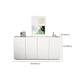 Stello contemporaneo di cabinediettiere bianco 34.6 ".