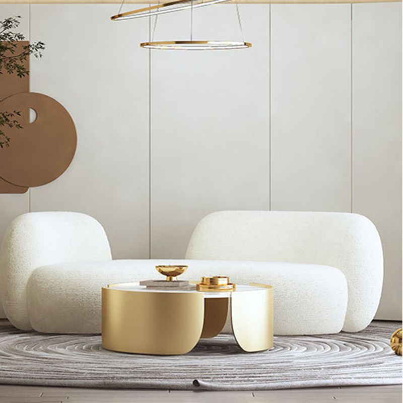 Contemporary Curved Sofa in Beige for Apartment 28.35" High Sofa Clearhalo 'furn' 'furn_sofas' 'Furniture' 'Living Room Furniture' 'Sofa' 'sofas' 1200x1200_6038d7ef-fa49-4fd2-b5fd-633272f43abe