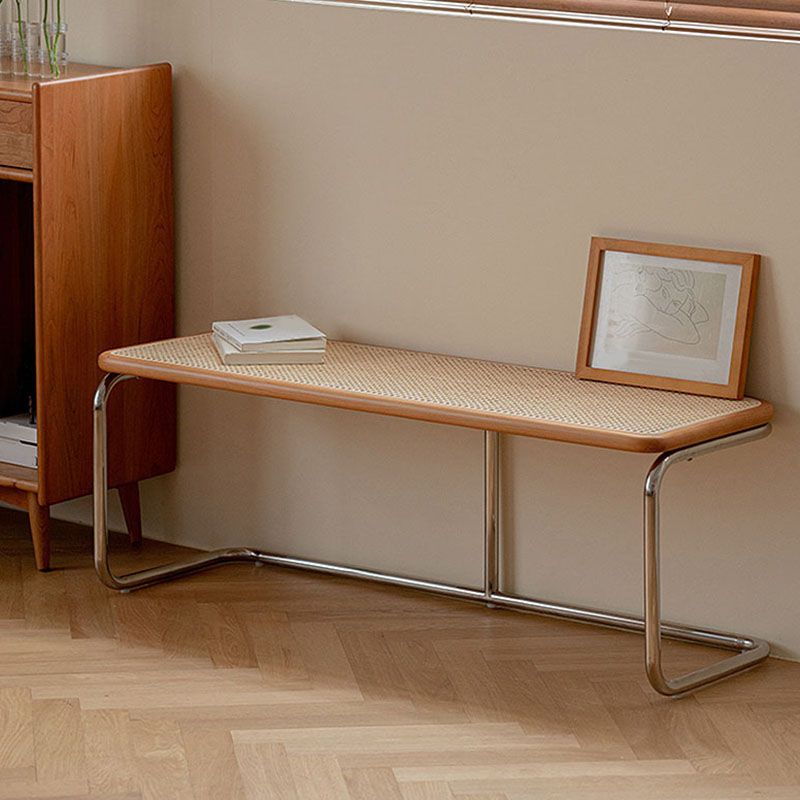 17.55-inch Width Bedroom Bench Tropical Rectangle Seating Bench Clearhalo 'Benches' 'Chairs & Seating' 'furn' 'furn_benches' 'Furniture' 'Living Room Furniture' 1200x1200_6038e390-2157-4eda-92c2-0e7681ef8491