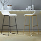 Industrial Armless Counter Stool Solid Wave Seat Bar Chair with Metal Legs Clearhalo 'Bar Furniture' 'Bar Stools' 'bar_stools' 'furn' 'furn_bar_stools' 'Furniture' 'Kitchen & Dining Furniture' 1200x1200_60391573-c2f2-4905-994b-2ddf8b64f10c
