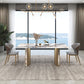 Luxury Sintered Stone Top Dining Set Rectangle 1/3/4/5/7 Pieces Dining Room Table Set