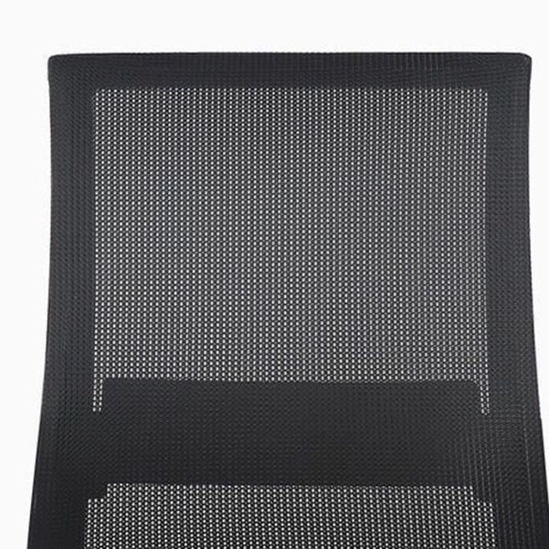 Contemporary Mesh Desk Chair with Nylon Legs Black Office Chair Clearhalo 'furn' 'furn_office_chair' 'Furniture' 'Office Chairs' 'Office Furniture' 'office_chair' 1200x1200_603a1ff2-9526-4517-ba25-7a10f1a9c7c0