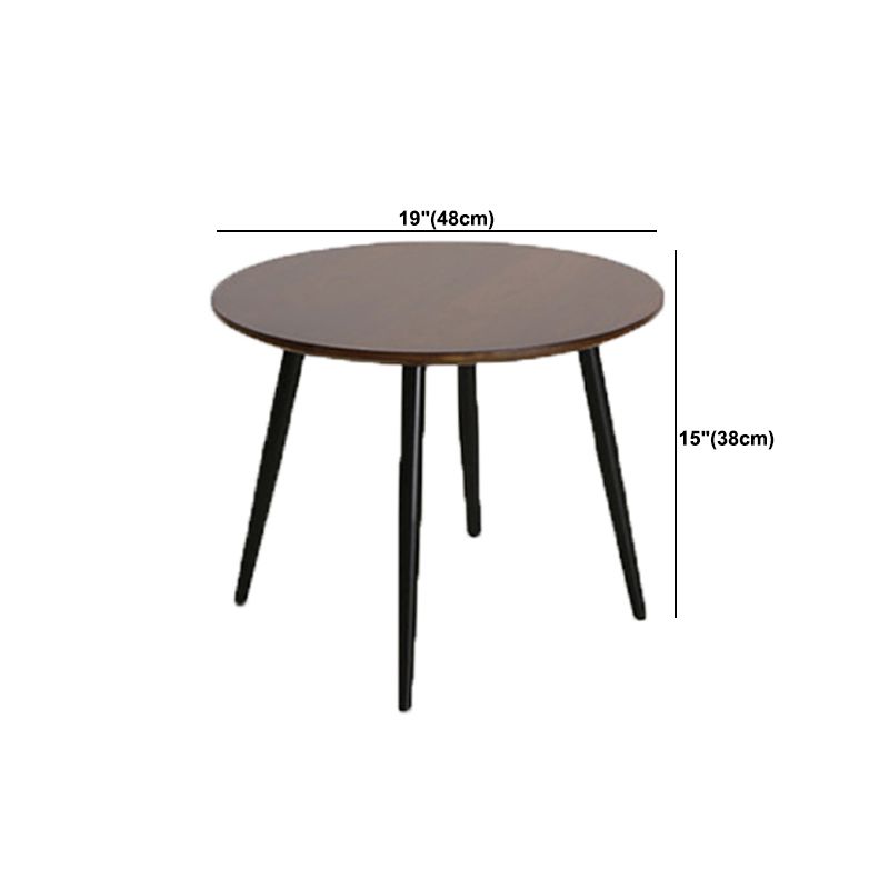 Scandinavian Style Sofa Side Accent Table Wooden Round Side End Table