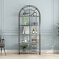 70.9" H X 11.8" W Modern Book Shelf Metal Open Bookcase for Home Office