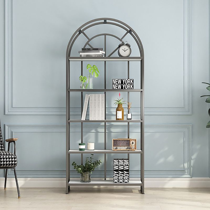 70.9" H X 11.8" W Modern Book Shelf Metal Open Bookcase for Home Office