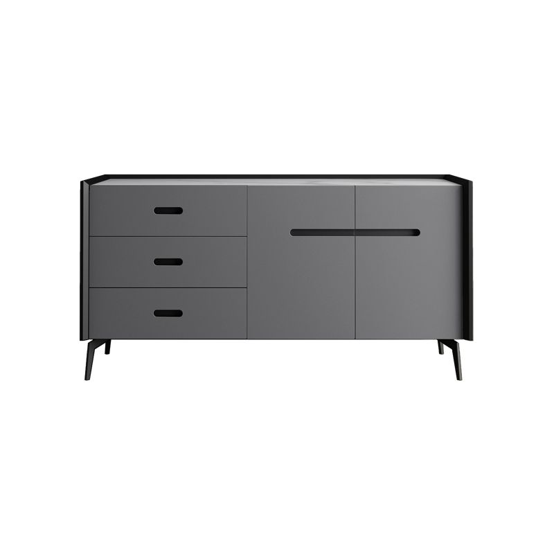 3-Drawer Engineered Wood Sideboard Modern Stone Countertop Dining Server for Living Room Clearhalo 'buffet_sideboard' 'Buffets & Sideboards' 'furn' 'furn_buffet_sideboard' 'Furniture' 'furniture_buffet_sideboard' 'Kitchen & Dining Furniture' 1200x1200_604347a8-c3a3-4da5-b824-656f20d09e4e
