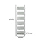 Modem & Contemporary Silver Bookcase Etagere Metal Book Shelf