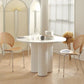 Stone Top Dining Table Modern Round Dining Table with 3 Legs