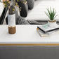 Glam White Marble Pub Table with Specialty Table Top Double Pedestal Table - 42" H Clearhalo 'Bar Furniture' 'Bar Tables' 'bar_tables' 'furn' 'furn_bar_tables' 'Furniture' 'furniture_bar_tables' 'Kitchen & Dining Furniture' 1200x1200_604484fb-cee5-4c08-a4ac-ffb8a7e2081f