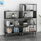 11" W Glam Antique Finish Shelf Bookcase Etagere Metal Bookshelf