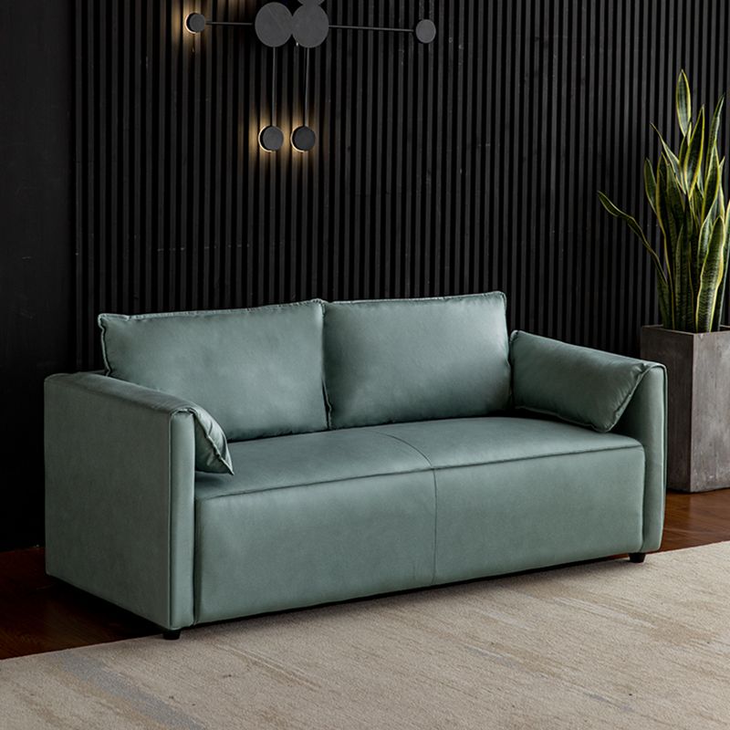 Divano in legno in legno con pusca in legno con pusca in legno di colore in finta fux di colore solido da 29,52 "