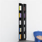Urban Metal Bookshelf Closed Back Vertical Bookcase for Living Room