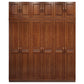 Traditional Walnut Wood Storage Cabinet Brown Cabinet for Home