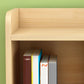 9.4" W Modern Wood Bookcase with Rectangular Shelves Bookshelf  for Living Room