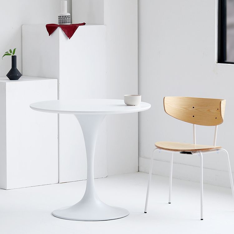 Modern Round Wood Dining Table Standard Kitchen Dining Table with Tulip Base Clearhalo ' dining_table' 'Dining Tables & Seating' 'Dining Tables' 'furn' 'furn_dining_table' 'Furniture' 'furniture_dining_table' 'Kitchen & Dining Furniture' 'kitchen&dining_furn' 'kitchen' 'kitchen_dining_table' 1200x1200_604a5afe-c4e5-43a7-b2bb-90474456c860