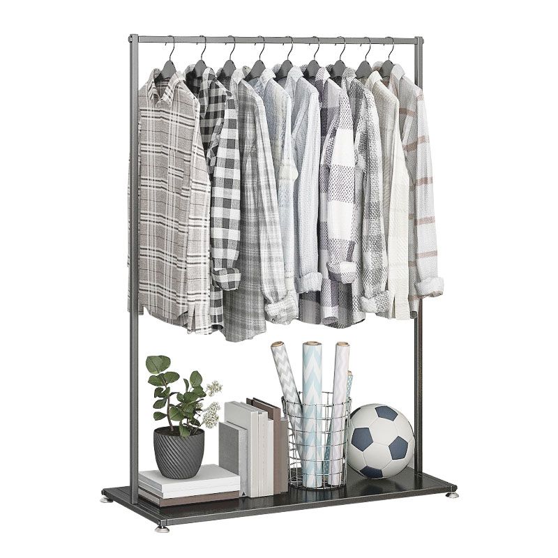 Approfilo in metallo nero stile moderno in stile pavimento per casa semplice appendiabiti