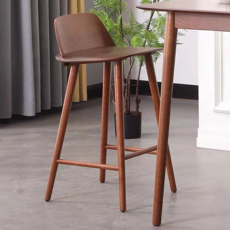 Contemporary Indoor Solid Wood Bar Stool Low Back Armless Stool Clearhalo 'Bar Furniture' 'Bar Stools' 'bar_stools' 'furn' 'furn_bar_stools' 'Furniture' 'Kitchen & Dining Furniture' 1200x1200_604df7e4-e38a-4dd2-9976-66abe6ea60c6