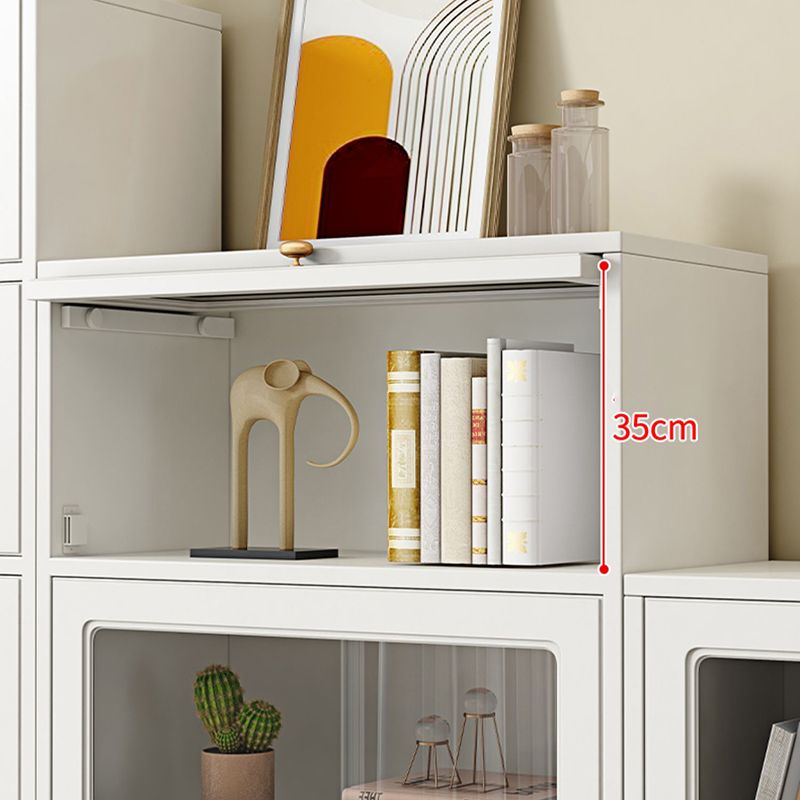 Modern Engineered Wood Bookshelf Standaard gesloten achterste boekenkast met deuren
