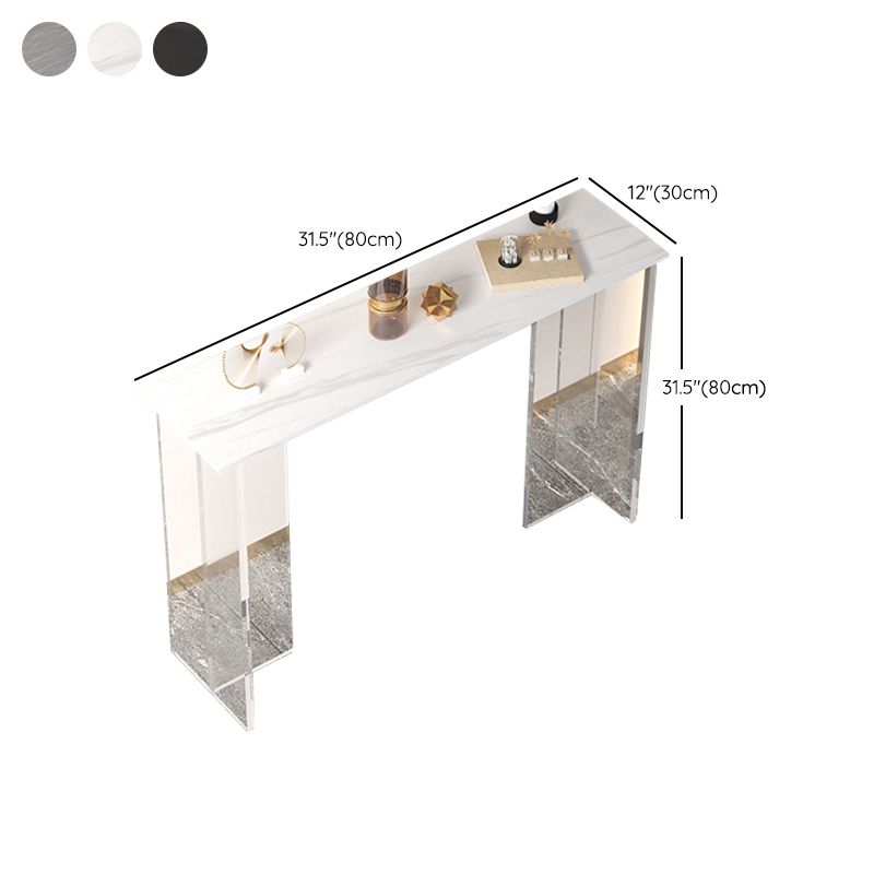 11.8" W Modern Console Accent Table Antique Finish Console Sofa Table Clearhalo 'Console Tables' 'console_tables' 'Entry & Mudroom Furniture' 'furn' 'furn_console_tables' 'Furniture' 1200x1200_605016ed-655e-4fd0-ac61-6811fdf81d65
