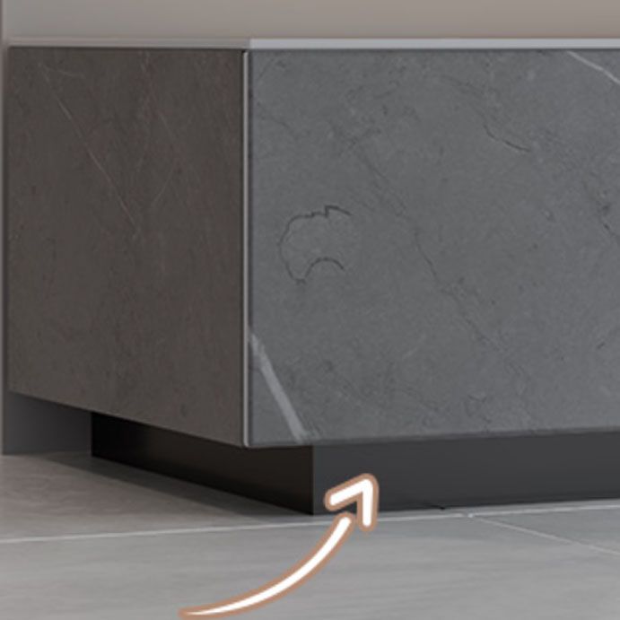 Stone Media Console Contemporary Gray TV Stand Console with Drawers Clearhalo 'furn' 'furn_tv_stands_entertainment_centers' 'Furniture' 'Living Room Furniture' 'TV Stands & Entertainment Centers' 'TV Stands & Media Storage Furniture' 'tv_stands_entertainment_centers' 1200x1200_605085d3-8241-40b3-9d25-af83c4b3923c