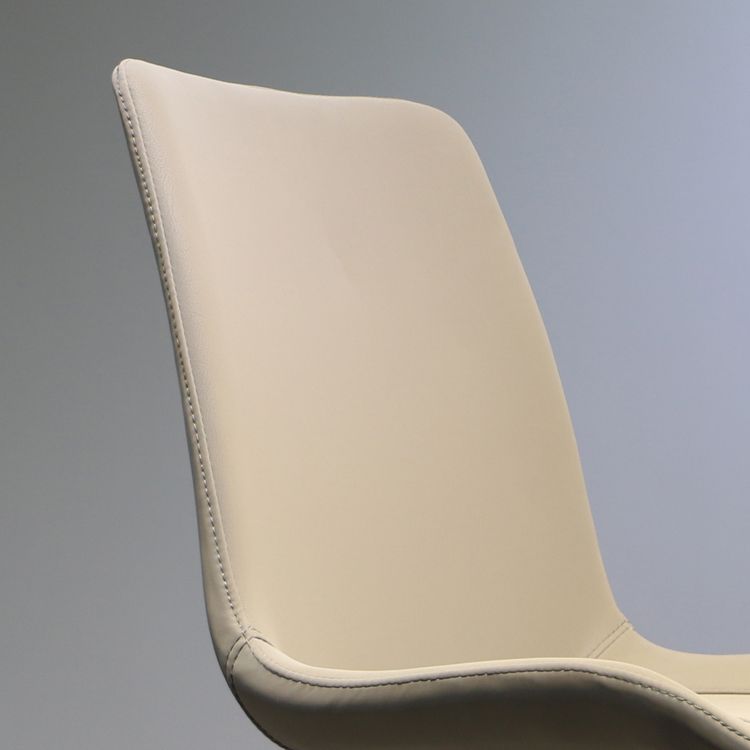 Minimalist Style Faux Leather Dining Chairs Solid Back Armless Side Chairs (Set of 2) Clearhalo ' kitchen&dining_furn' 'Dining Chairs' 'Dining Tables & Seating' 'dining_chair' 'furn' 'furn_dining_chair' 'Furniture' 'furniture_dining_chair' 'Kitchen & Dining Furniture' 'kitchen' 1200x1200_6050c169-0cd4-4bbf-bae4-18c33a7a547f