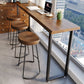 Modern Rectangle Wood Bar Table Metal Base for Milk Tea Shop Clearhalo 'Bar Furniture' 'Bar Tables' 'bar_tables' 'furn' 'furn_bar_tables' 'Furniture' 'Kitchen & Dining Furniture' 1200x1200_60517d3d-487f-4204-b13d-13f9e3392f6d