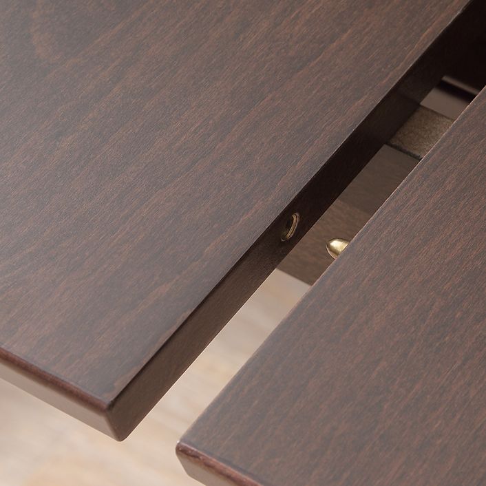 Uitbreidbare moderne beukenhouttafel voor restaurant rechthoekige eettafel met 4 poten