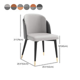 Nordic Style Upholstered Side Chairs Solid Back Armless Dining Chair Clearhalo 'Dining Chairs' 'Dining Tables & Seating' 'dining_chair' 'furn' 'furn_dining_chair' 'Furniture' 'Kitchen & Dining Furniture' 1200x1200_60555f48-9e7e-463f-87f1-3ea0d6a0896f