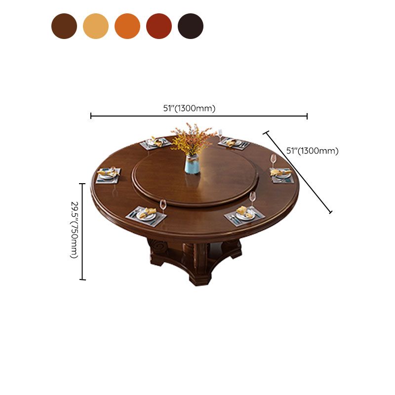 Solid Wood Dining Table Convertible Dining Table for Dining Room